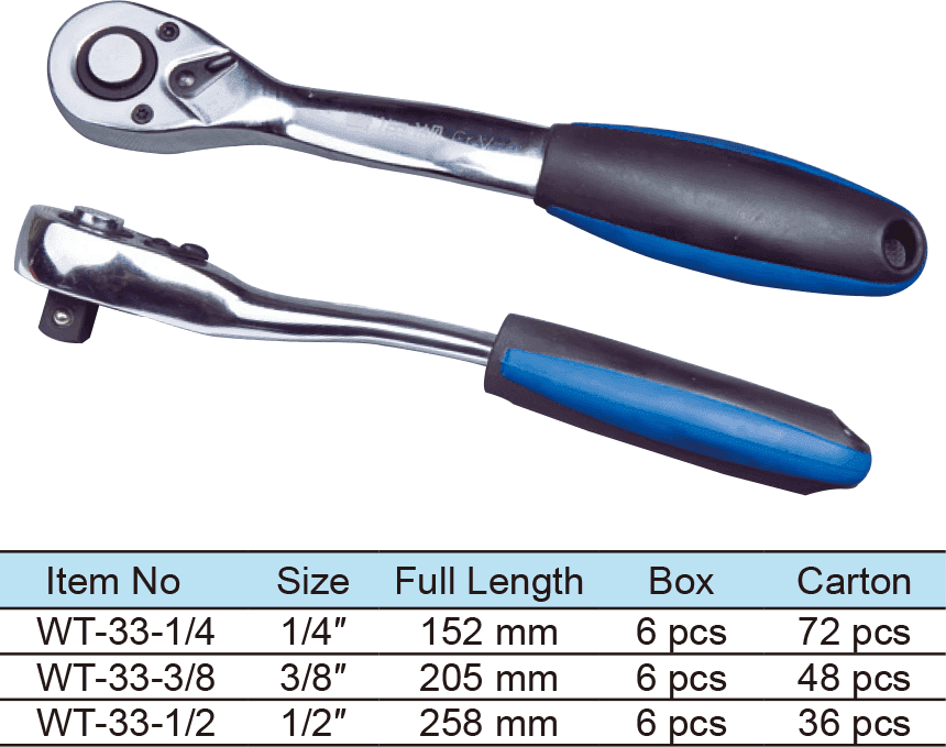 Pear Head Ratchet Wrench With Bending Handle, Quick Release,72 Teeth(图1)