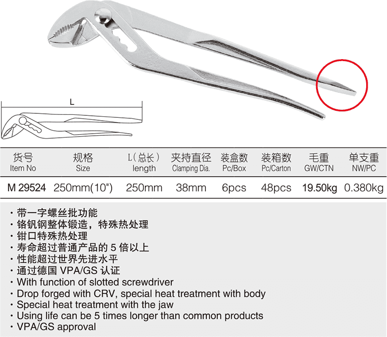 多功能水泵钳(图1)