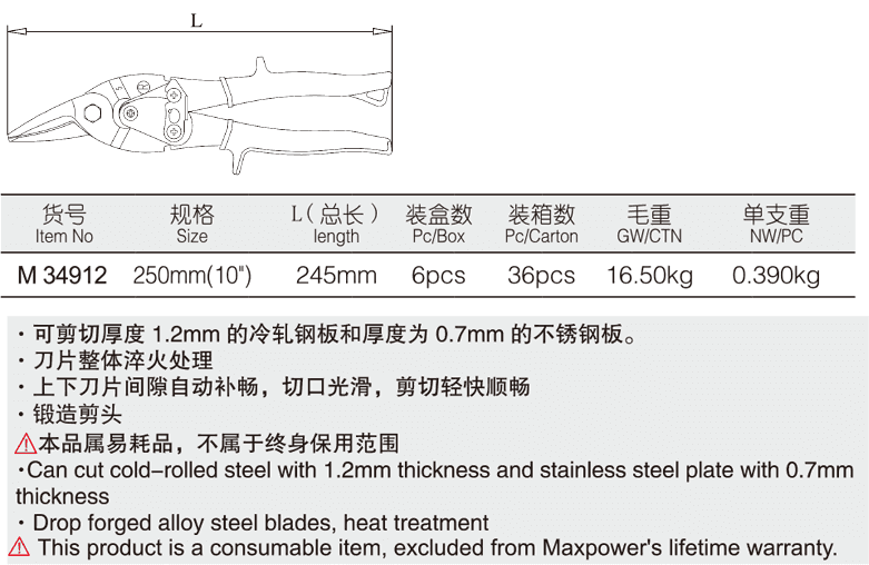 右切航空剪(图1)