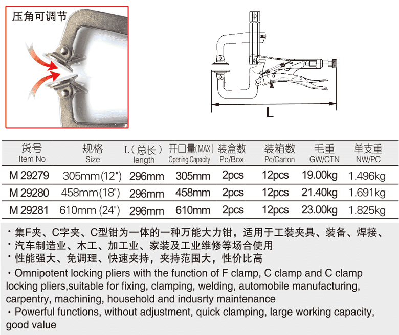 滑杆大力钳(图1)