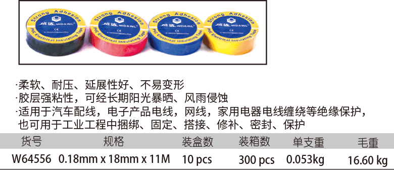 PVC电工绝缘胶带(图1)