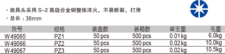 6.3mm 系列米字旋具套筒(图1)