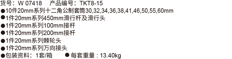 15件20mm系列套筒组套(图1)